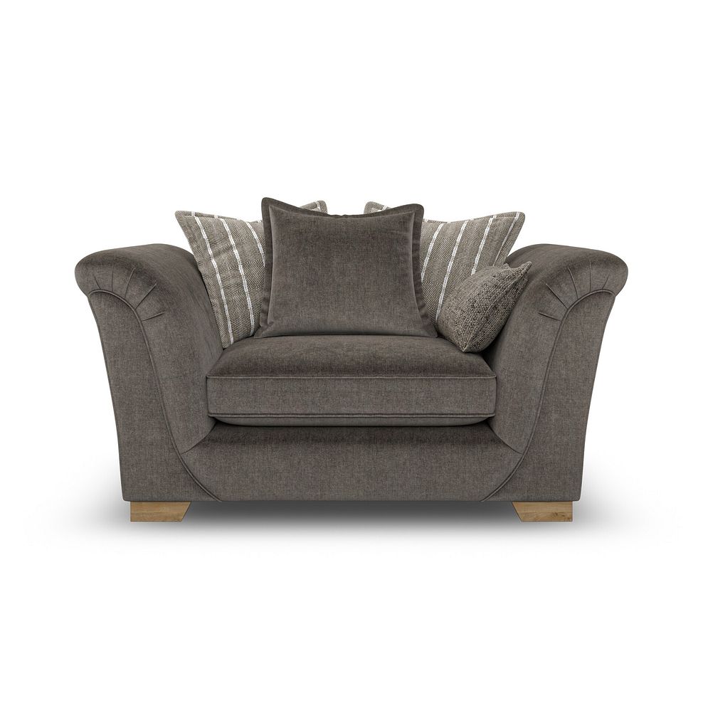 Milldale Pillow Back Loveseat in Garda Moody Fabric with Earth Scatters 2