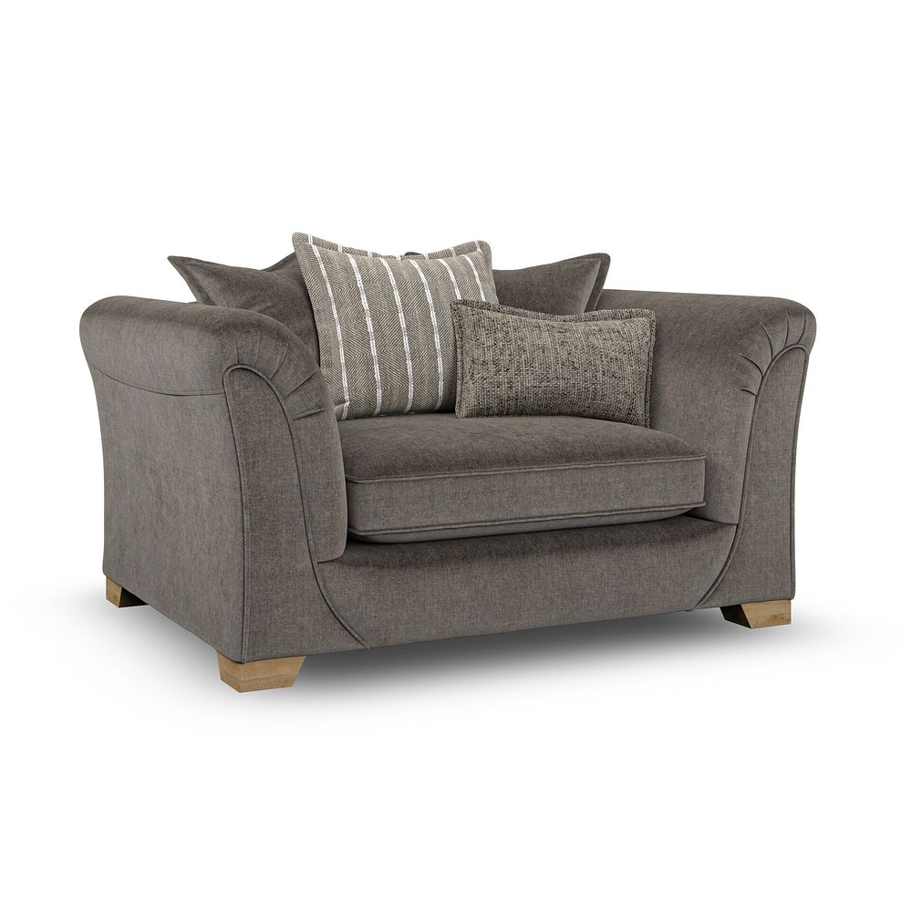 Milldale Pillow Back Loveseat in Garda Moody Fabric with Earth Scatters 3