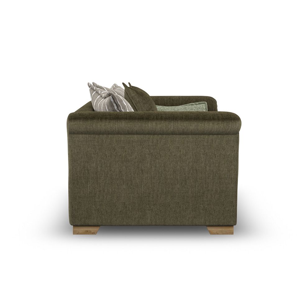 Milldale Pillow Back Loveseat in Garda Seaweed Fabric with Earth Scatters 5
