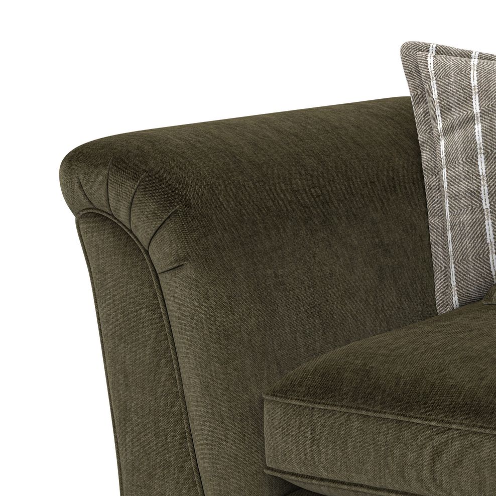 Milldale Pillow Back Loveseat in Garda Seaweed Fabric with Earth Scatters 8