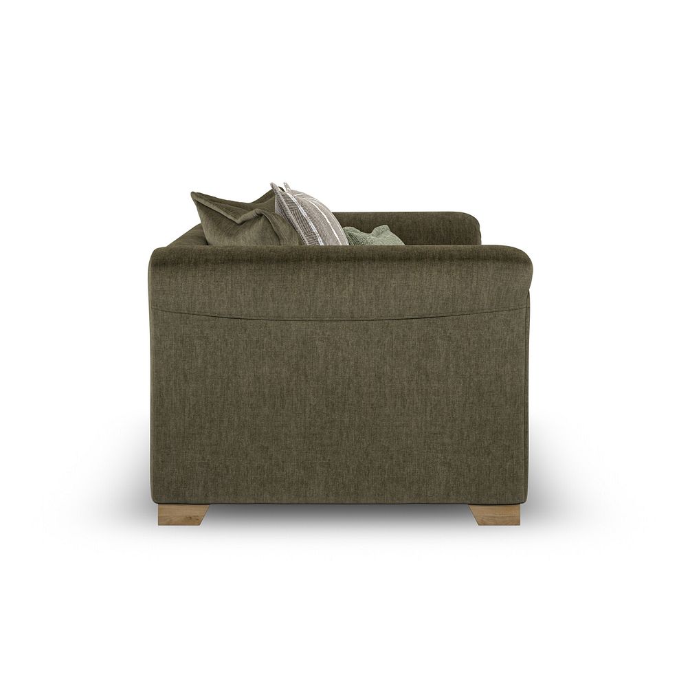 Milldale Pillow Back Loveseat in Garda Seaweed Fabric with Earth Scatters 7