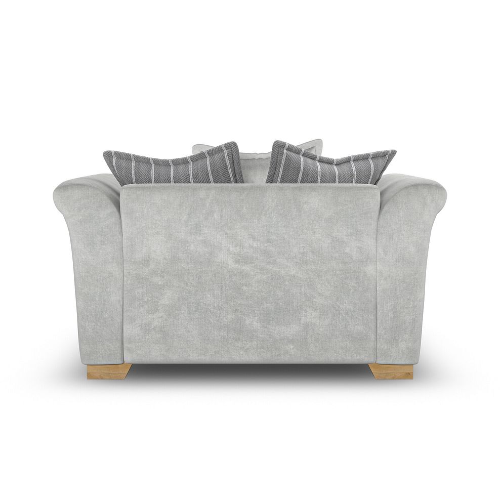 Milldale Pillow Back Loveseat in Garda Showers Fabric with Grey Scatters 4
