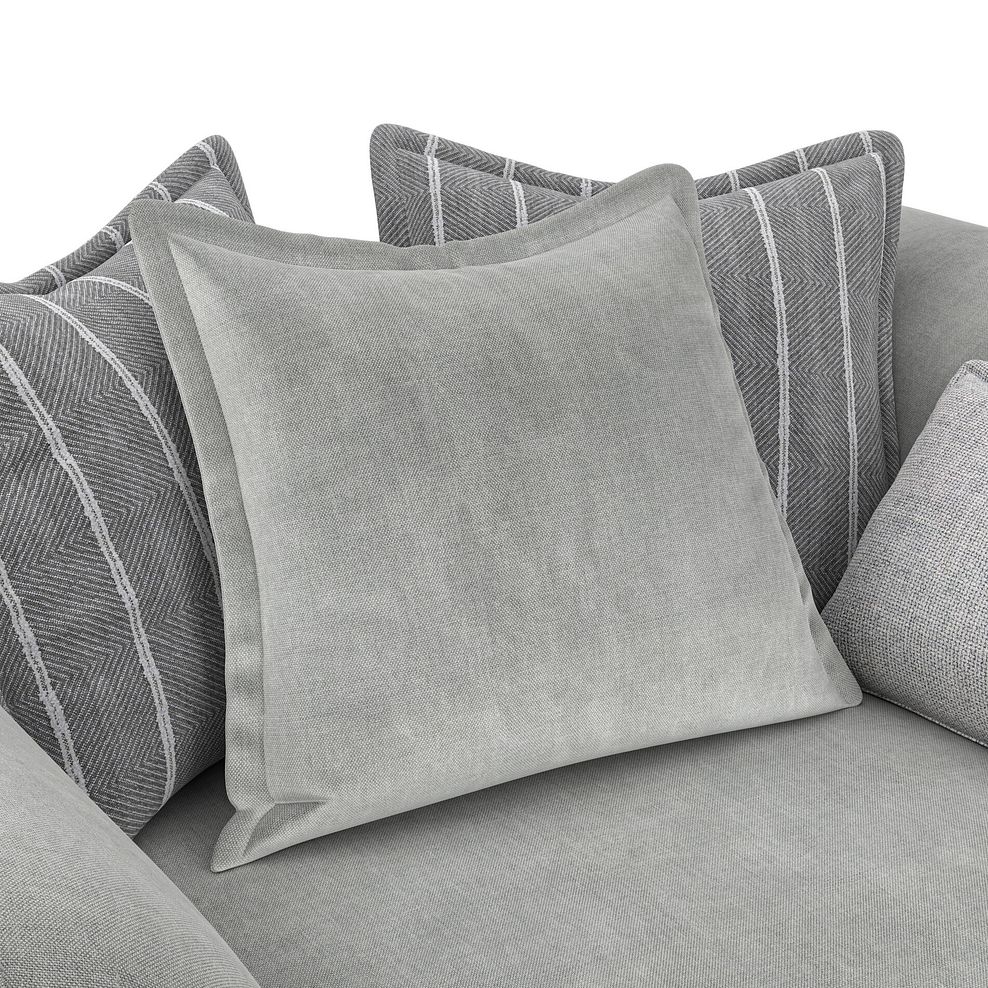 Milldale Pillow Back Loveseat in Garda Showers Fabric with Grey Scatters 6
