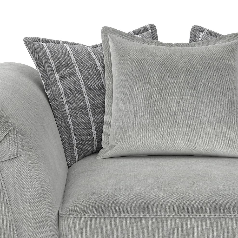 Milldale Pillow Back Loveseat in Garda Showers Fabric with Grey Scatters 7