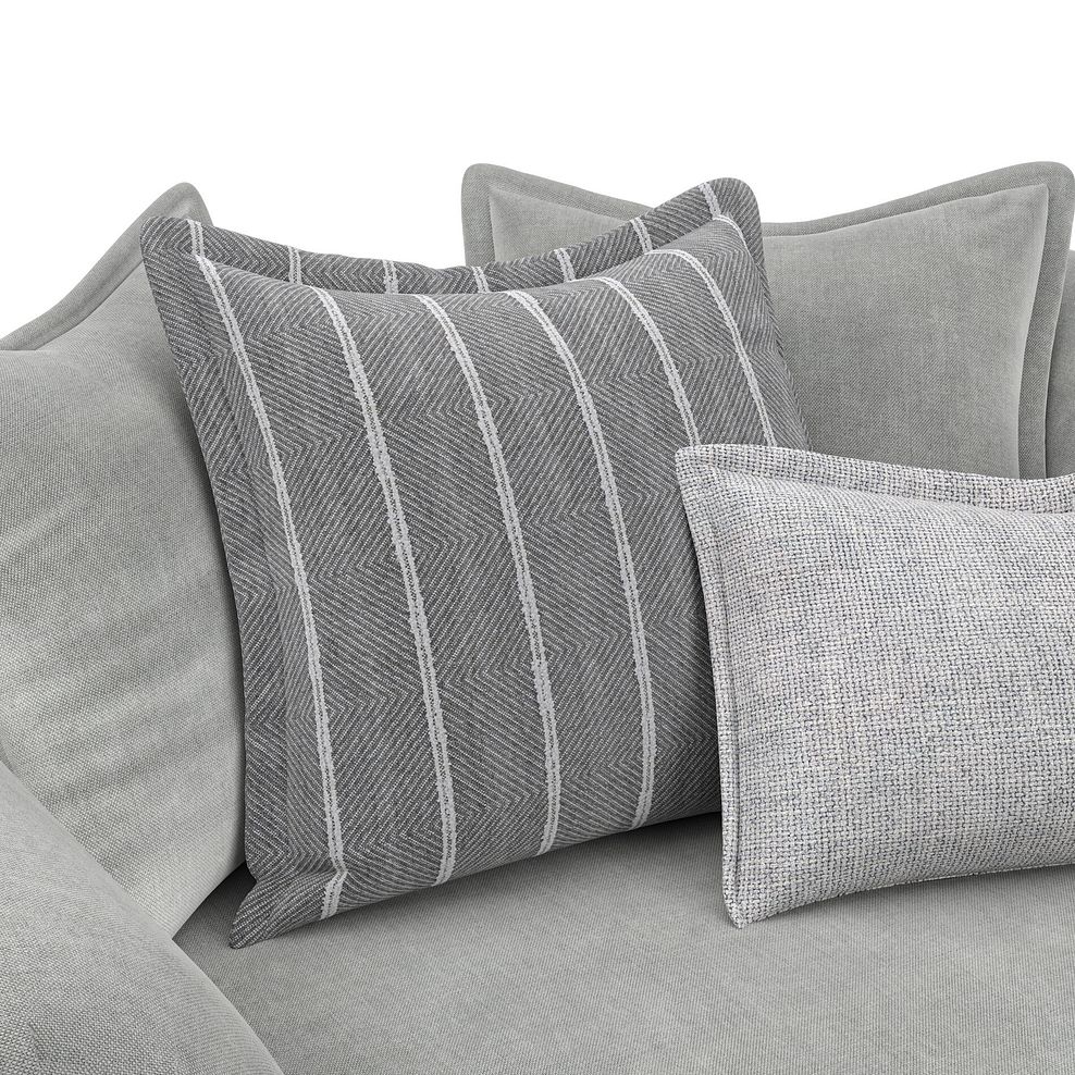 Milldale Pillow Back Loveseat in Garda Showers Fabric with Grey Scatters 8