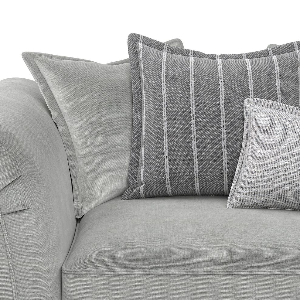Milldale Pillow Back Loveseat in Garda Showers Fabric with Grey Scatters 9