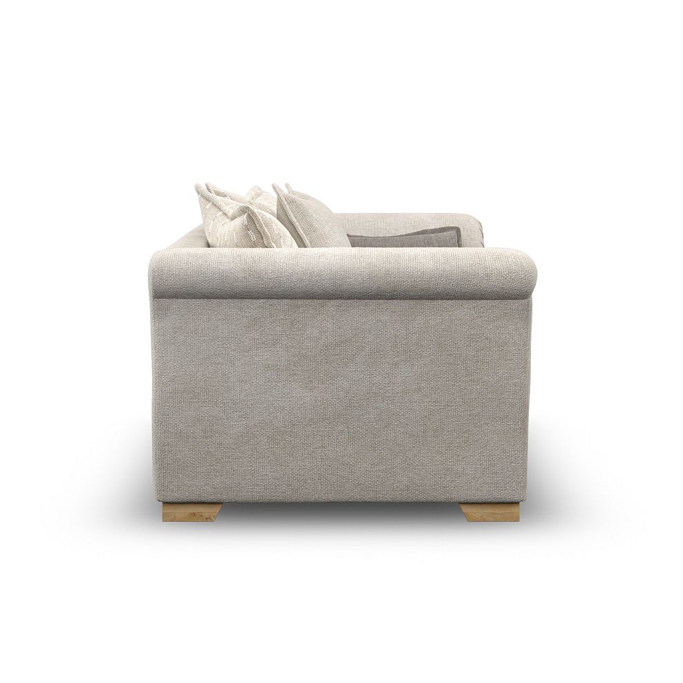 Milldale Pillow Back Loveseat in Milo Cream Fabric with Linen Scatters 5
