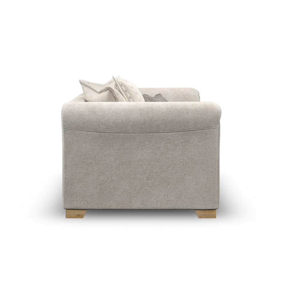 Milldale Pillow Back Loveseat in Milo Cream Fabric with Linen Scatters 6