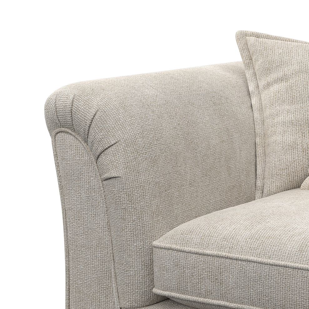 Milldale Pillow Back Loveseat in Milo Cream Fabric with Linen Scatters 9
