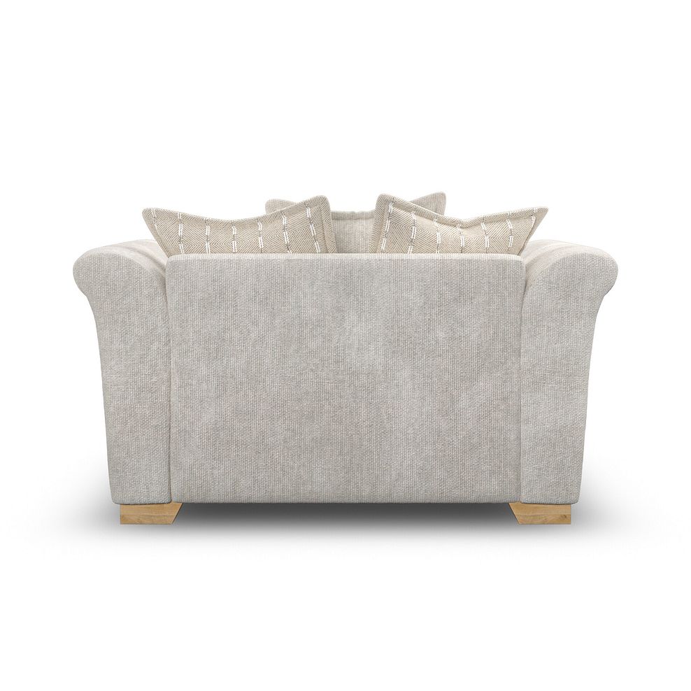 Milldale Pillow Back Loveseat in  Milo Ivory Fabric with Linen Scatters 4