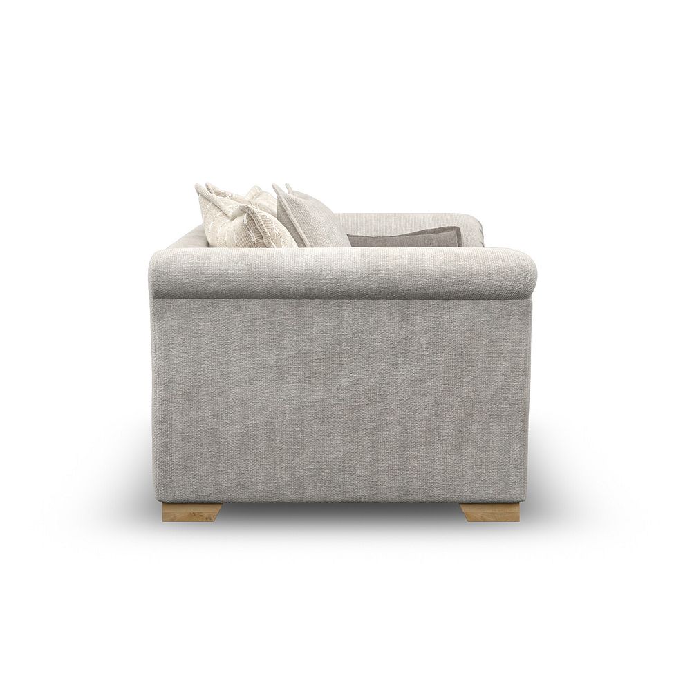 Milldale Pillow Back Loveseat in  Milo Ivory Fabric with Linen Scatters 5