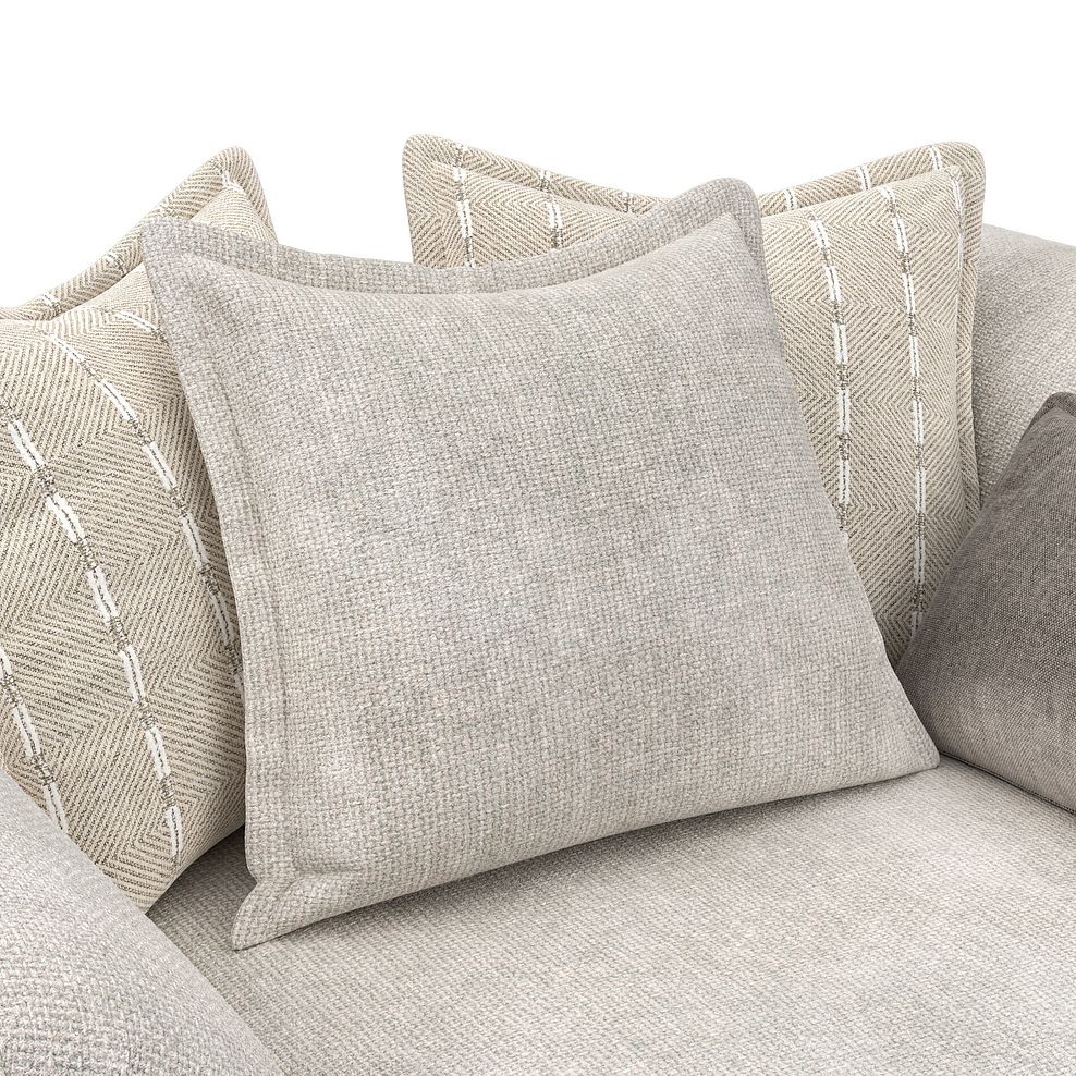 Milldale Pillow Back Loveseat in  Milo Ivory Fabric with Linen Scatters 6