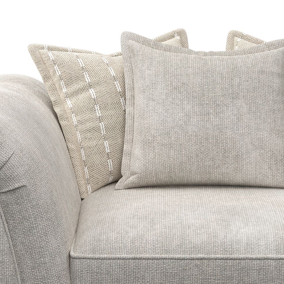 Milldale Pillow Back Loveseat in  Milo Ivory Fabric with Linen Scatters 7