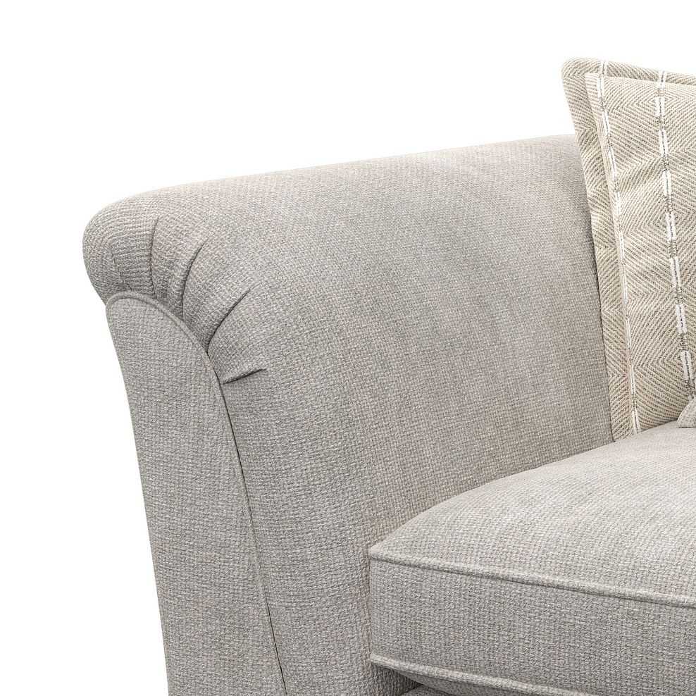 Milldale Pillow Back Loveseat in  Milo Ivory Fabric with Linen Scatters 8