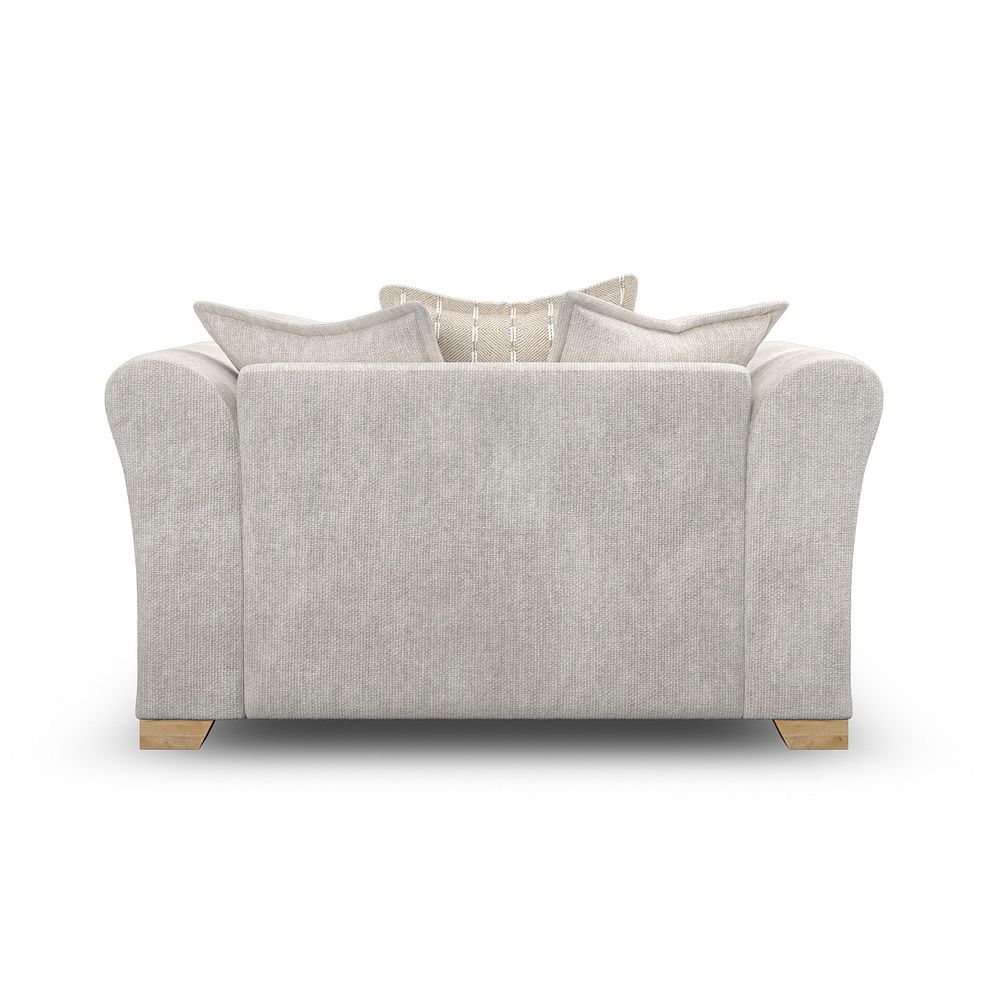 Milldale Pillow Back Loveseat in  Milo Ivory Fabric with Linen Scatters 6