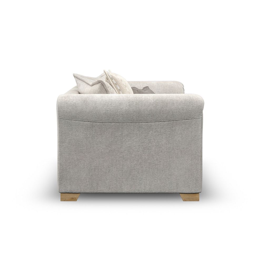 Milldale Pillow Back Loveseat in  Milo Ivory Fabric with Linen Scatters 7