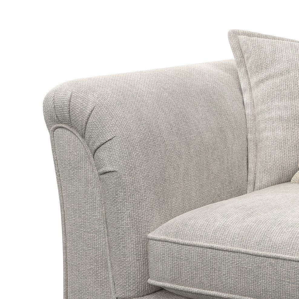 Milldale Pillow Back Loveseat in  Milo Ivory Fabric with Linen Scatters 10