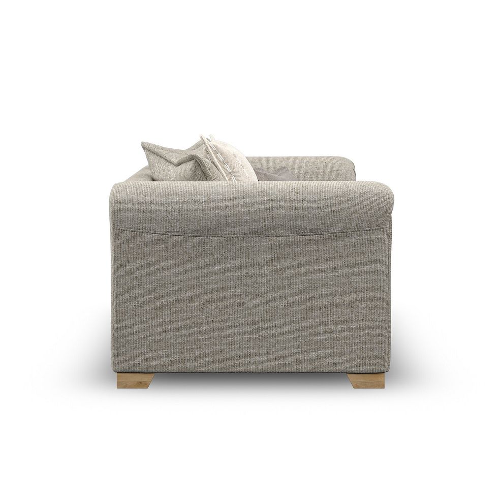 Milldale Pillow Back Loveseat in Milo Mink Fabric with Linen Scatters 7