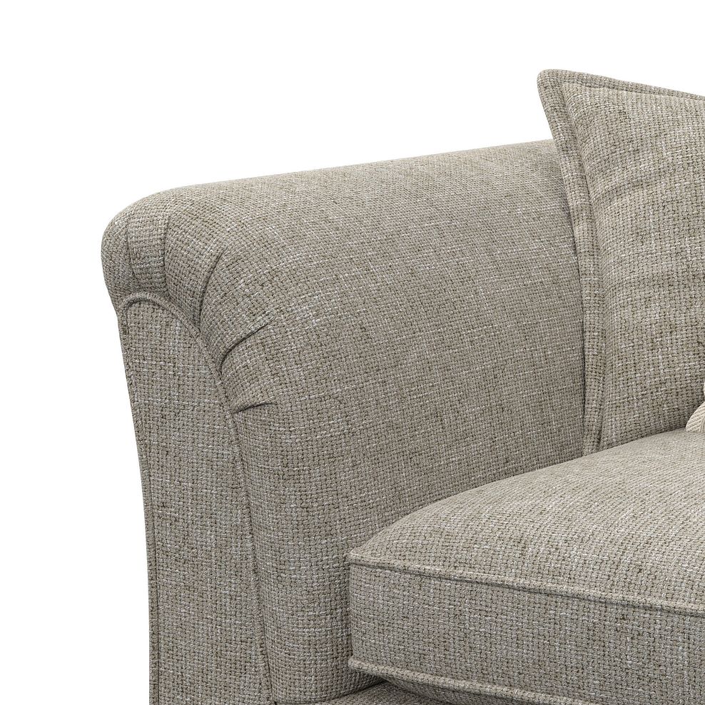Milldale Pillow Back Loveseat in Milo Mink Fabric with Linen Scatters 10