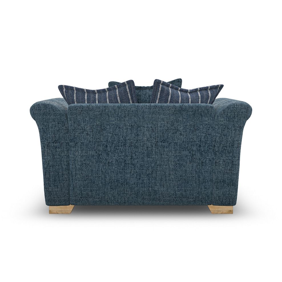 Milldale Pillow Back Loveseat in  Milo Navy Fabric with Navy Scatters 4