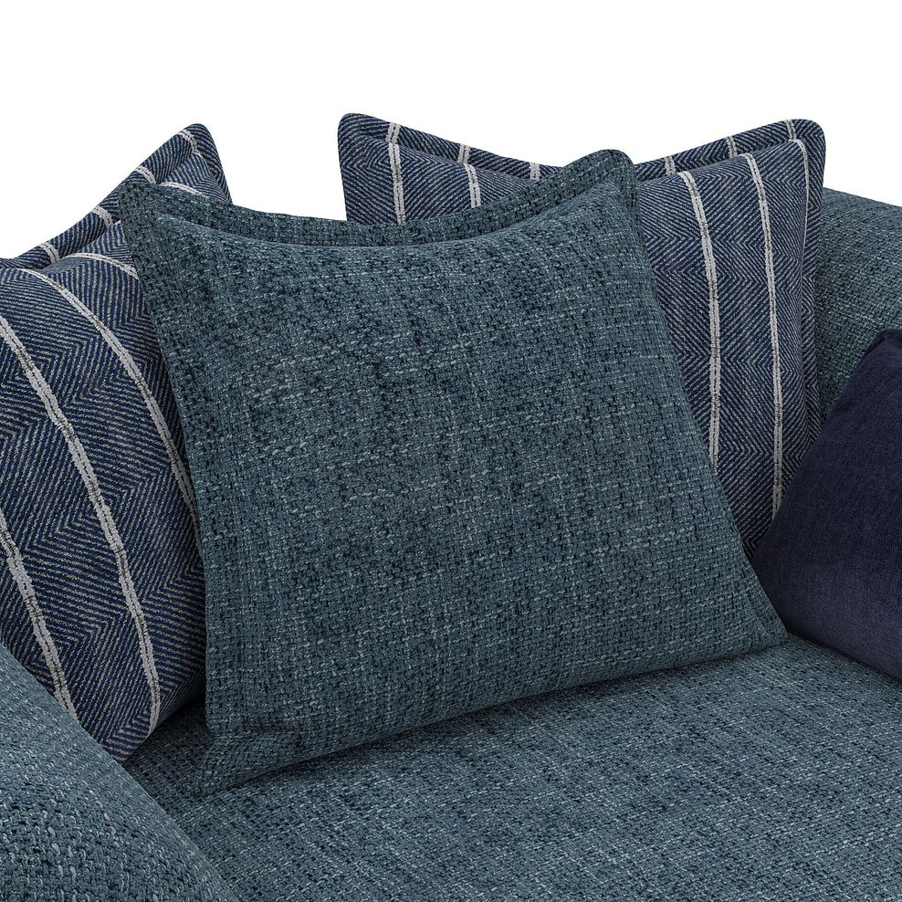 Milldale Pillow Back Loveseat in  Milo Navy Fabric with Navy Scatters 6