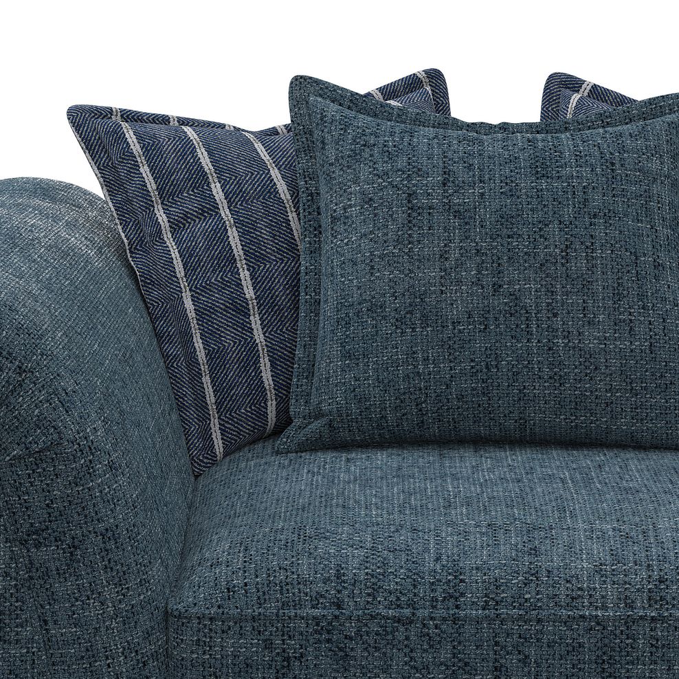 Milldale Pillow Back Loveseat in  Milo Navy Fabric with Navy Scatters 7