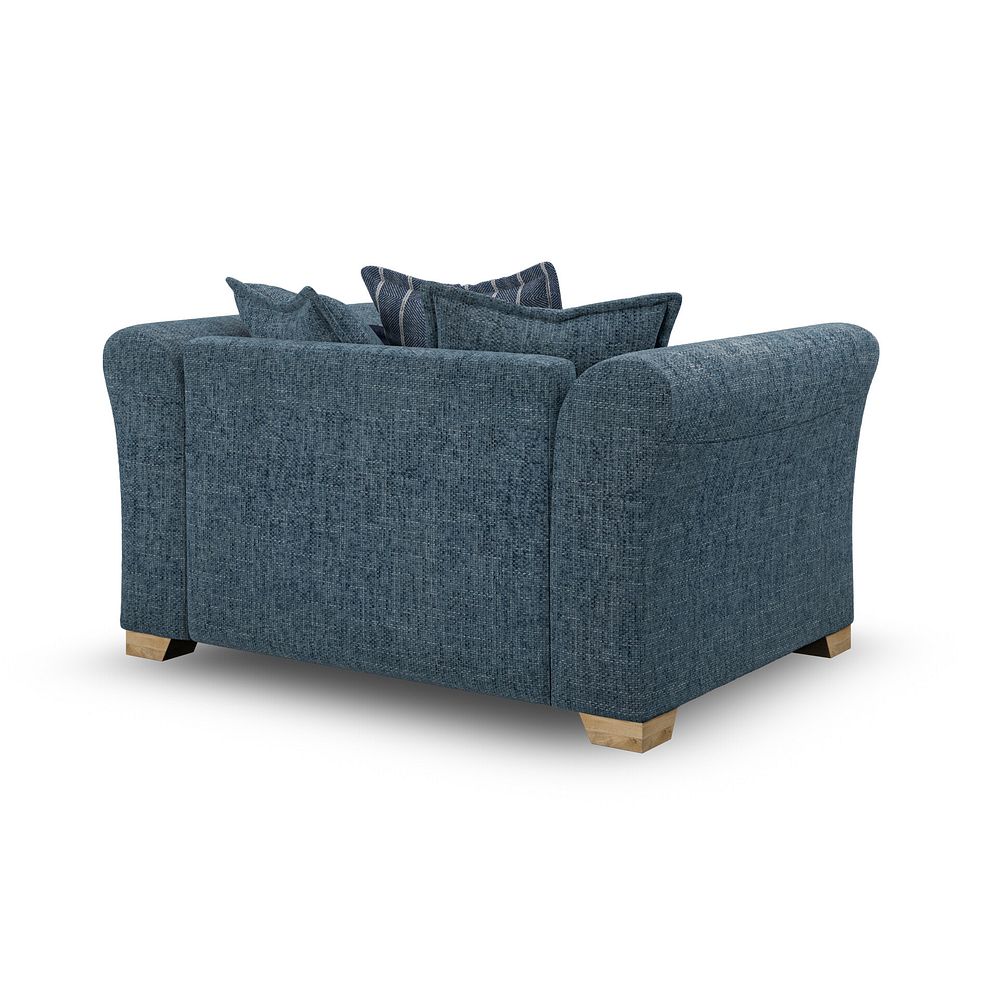 Milldale Pillow Back Loveseat in  Milo Navy Fabric with Navy Scatters 5