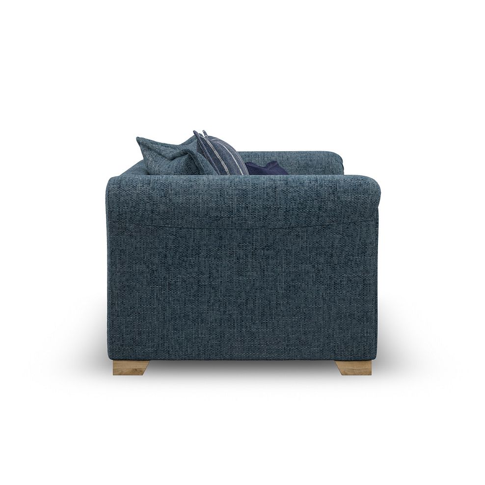 Milldale Pillow Back Loveseat in  Milo Navy Fabric with Navy Scatters 7