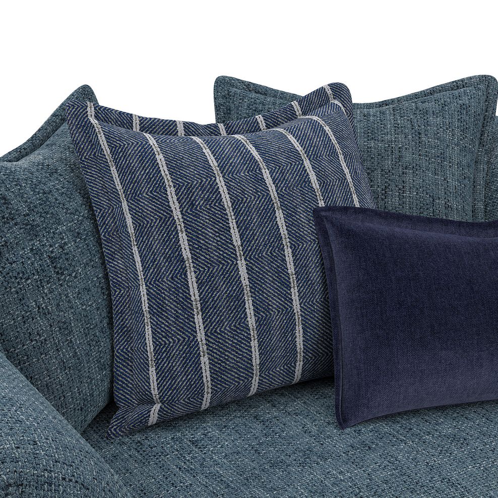 Milldale Pillow Back Loveseat in  Milo Navy Fabric with Navy Scatters 8