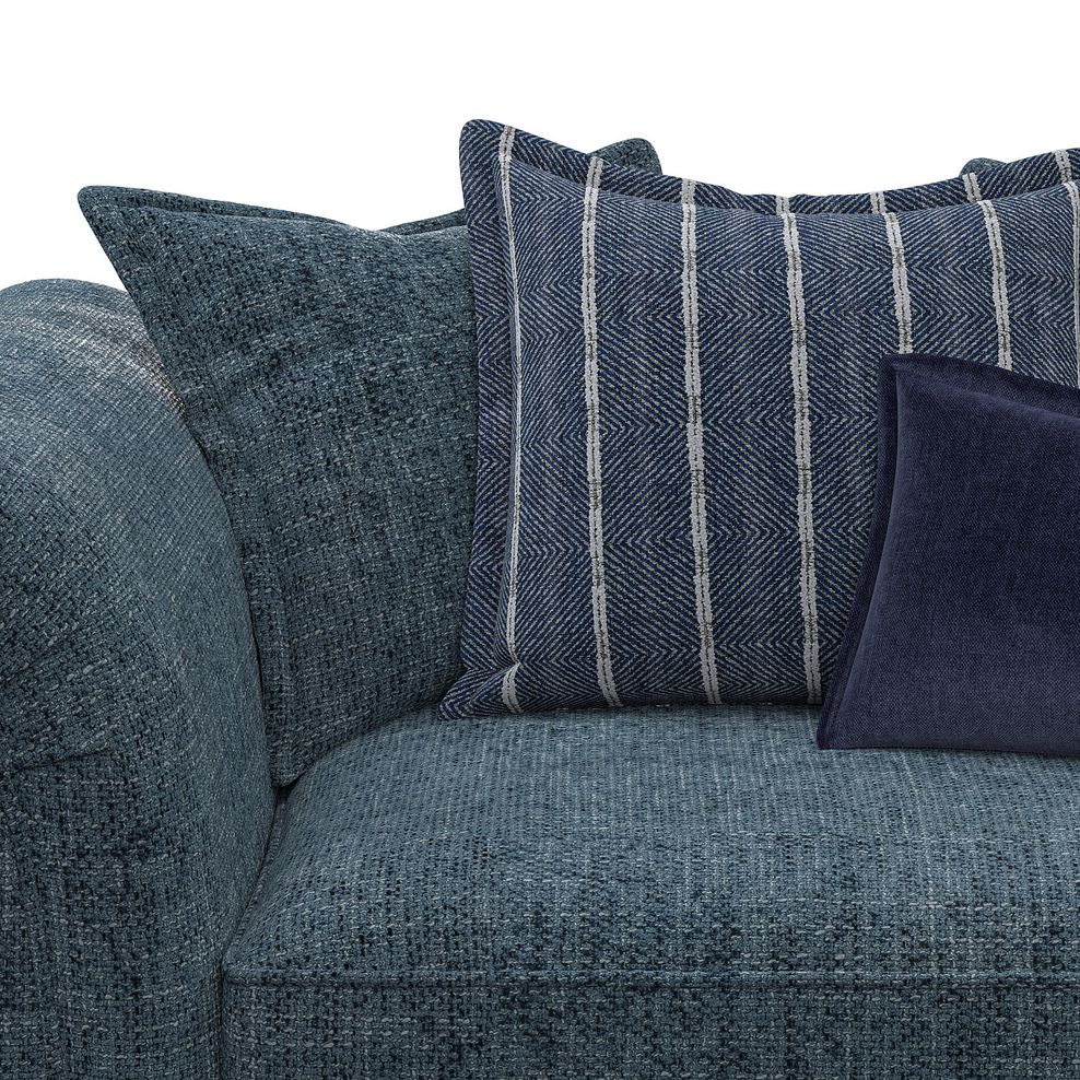Milldale Pillow Back Loveseat in  Milo Navy Fabric with Navy Scatters 9