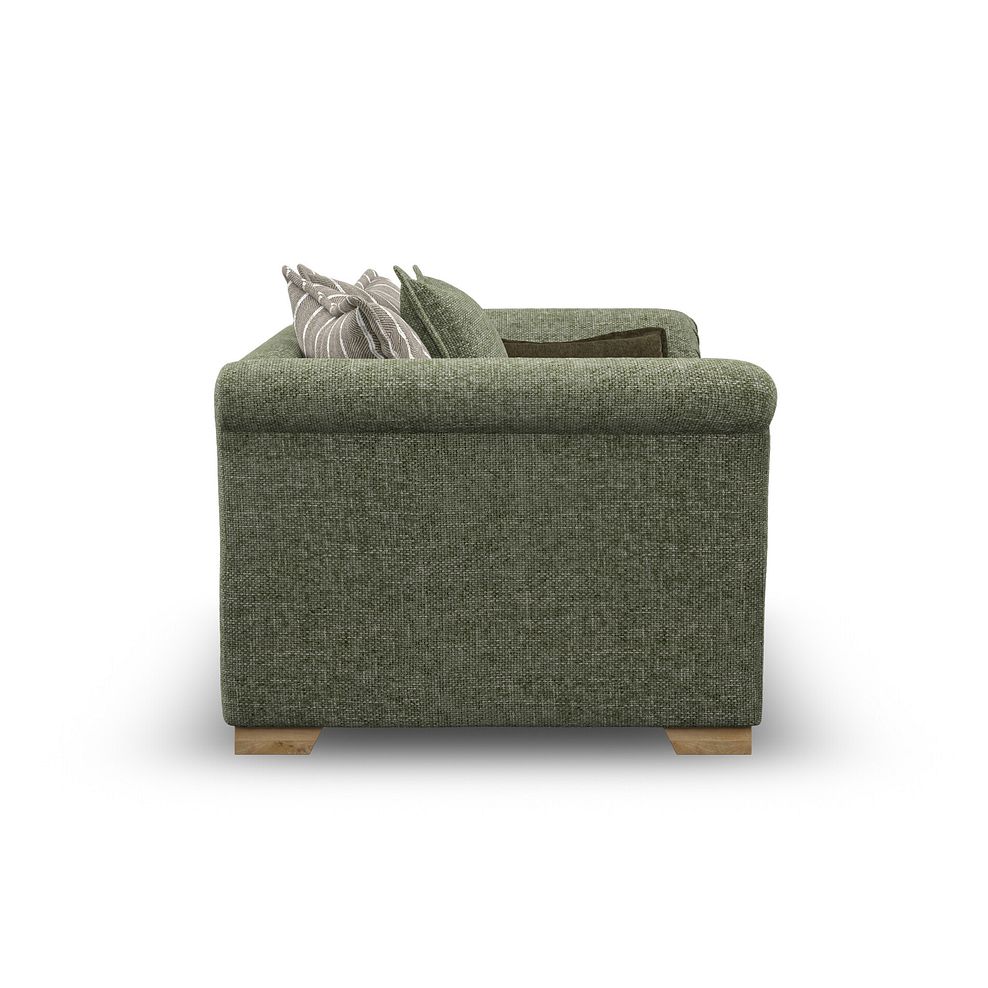 Milldale Pillow Back Loveseat in Milo Olive Fabric with Earth Scatters 5