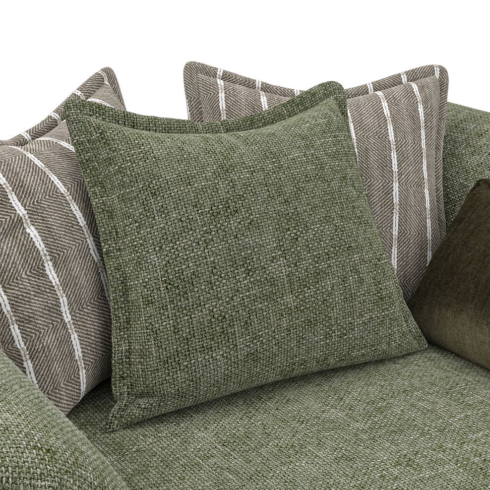 Milldale Pillow Back Loveseat in Milo Olive Fabric with Earth Scatters 6