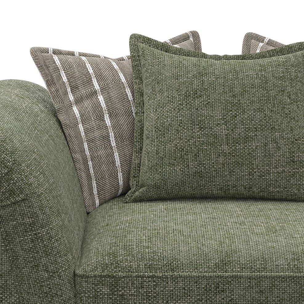 Milldale Pillow Back Loveseat in Milo Olive Fabric with Earth Scatters 7