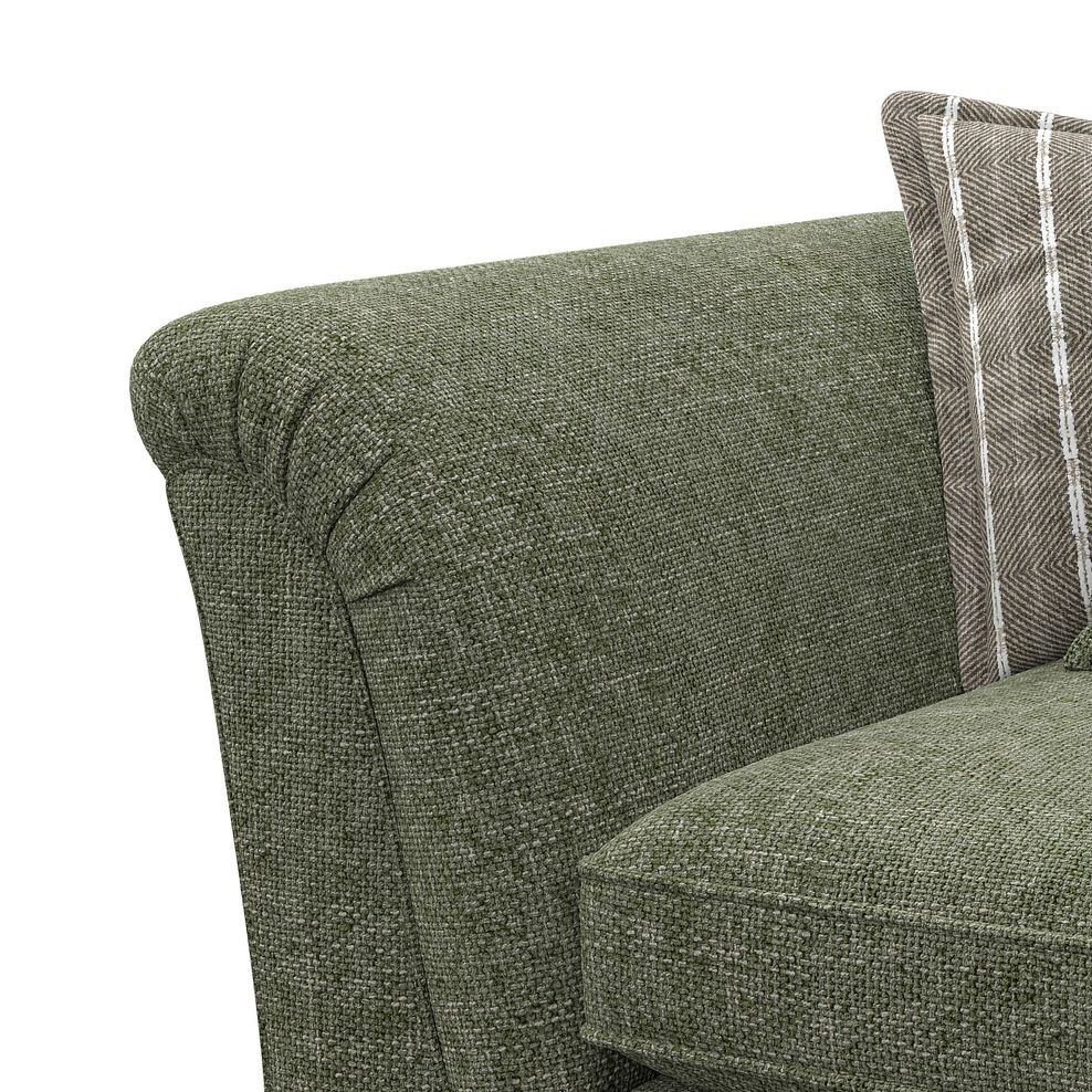 Milldale Pillow Back Loveseat in Milo Olive Fabric with Earth Scatters 8