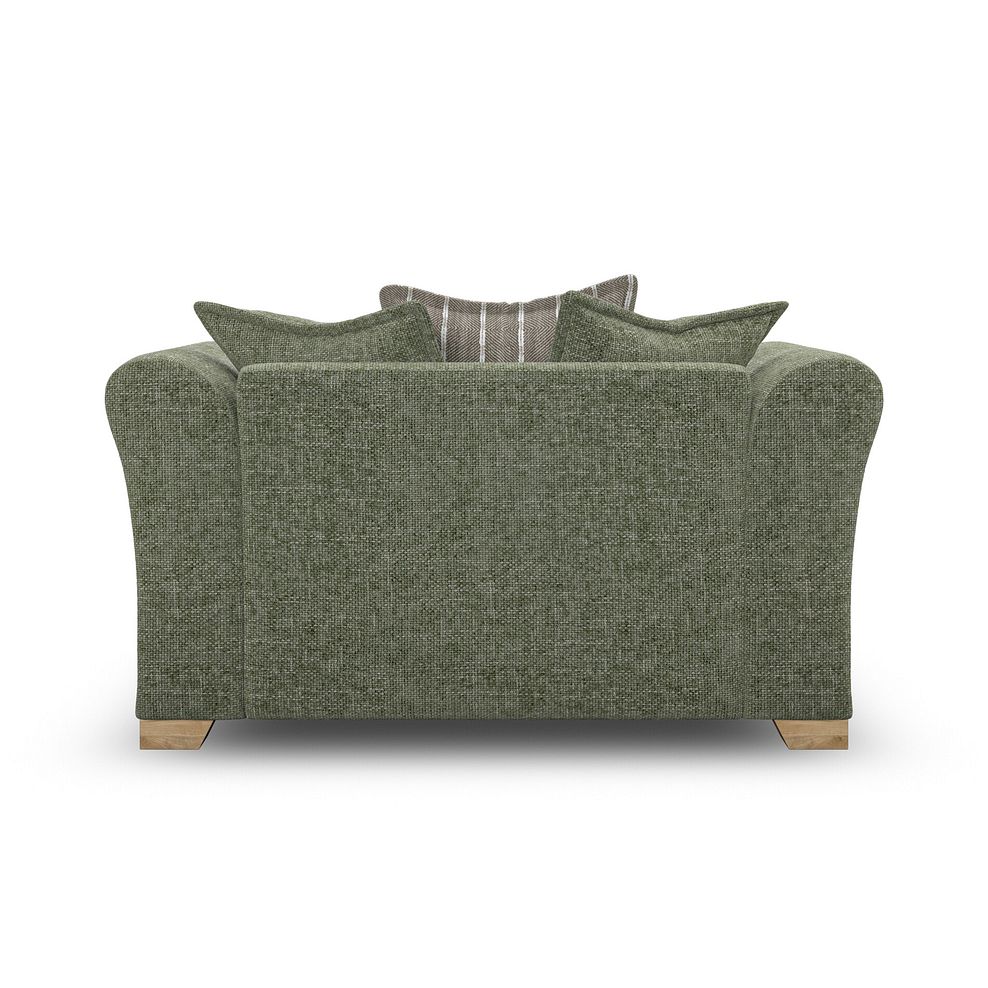 Milldale Pillow Back Loveseat in Milo Olive Fabric with Earth Scatters 6