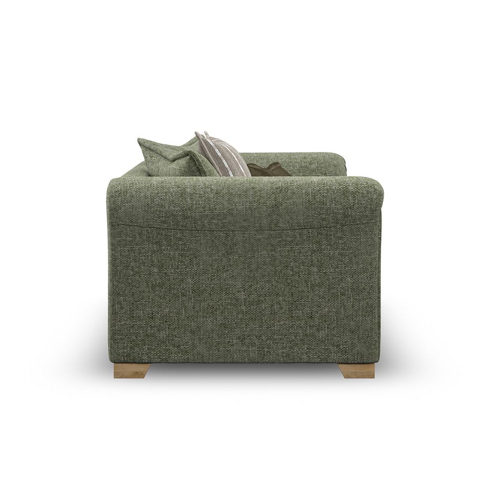 Milldale Pillow Back Loveseat in Milo Olive Fabric with Earth Scatters 7