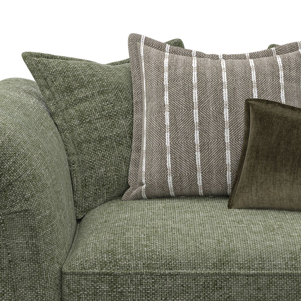 Milldale Pillow Back Loveseat in Milo Olive Fabric with Earth Scatters 9