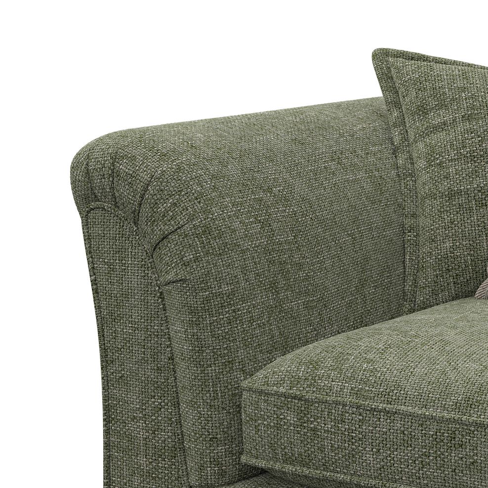 Milldale Pillow Back Loveseat in Milo Olive Fabric with Earth Scatters 10