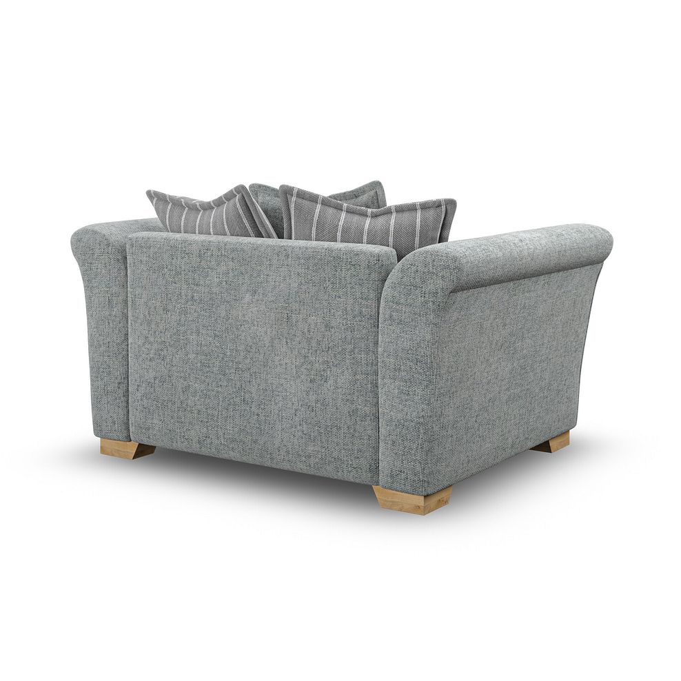 Milldale Pillow Back Loveseat in Milo Pewter Fabric with Grey Scatters 3