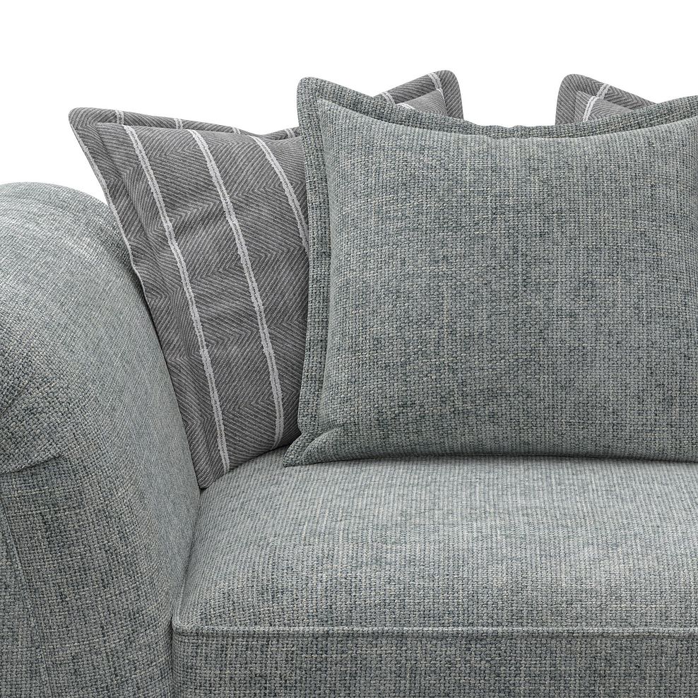 Milldale Pillow Back Loveseat in Milo Pewter Fabric with Grey Scatters 7