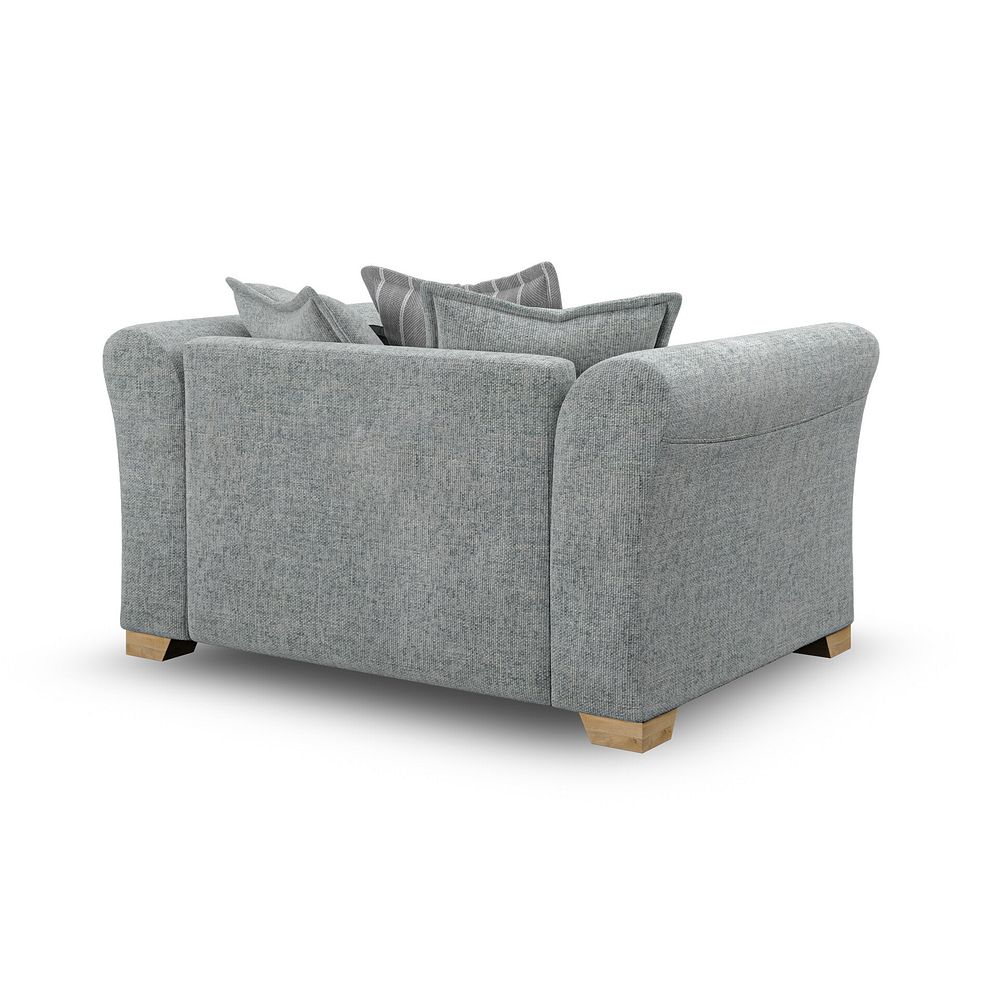 Milldale Pillow Back Loveseat in Milo Pewter Fabric with Grey Scatters 5