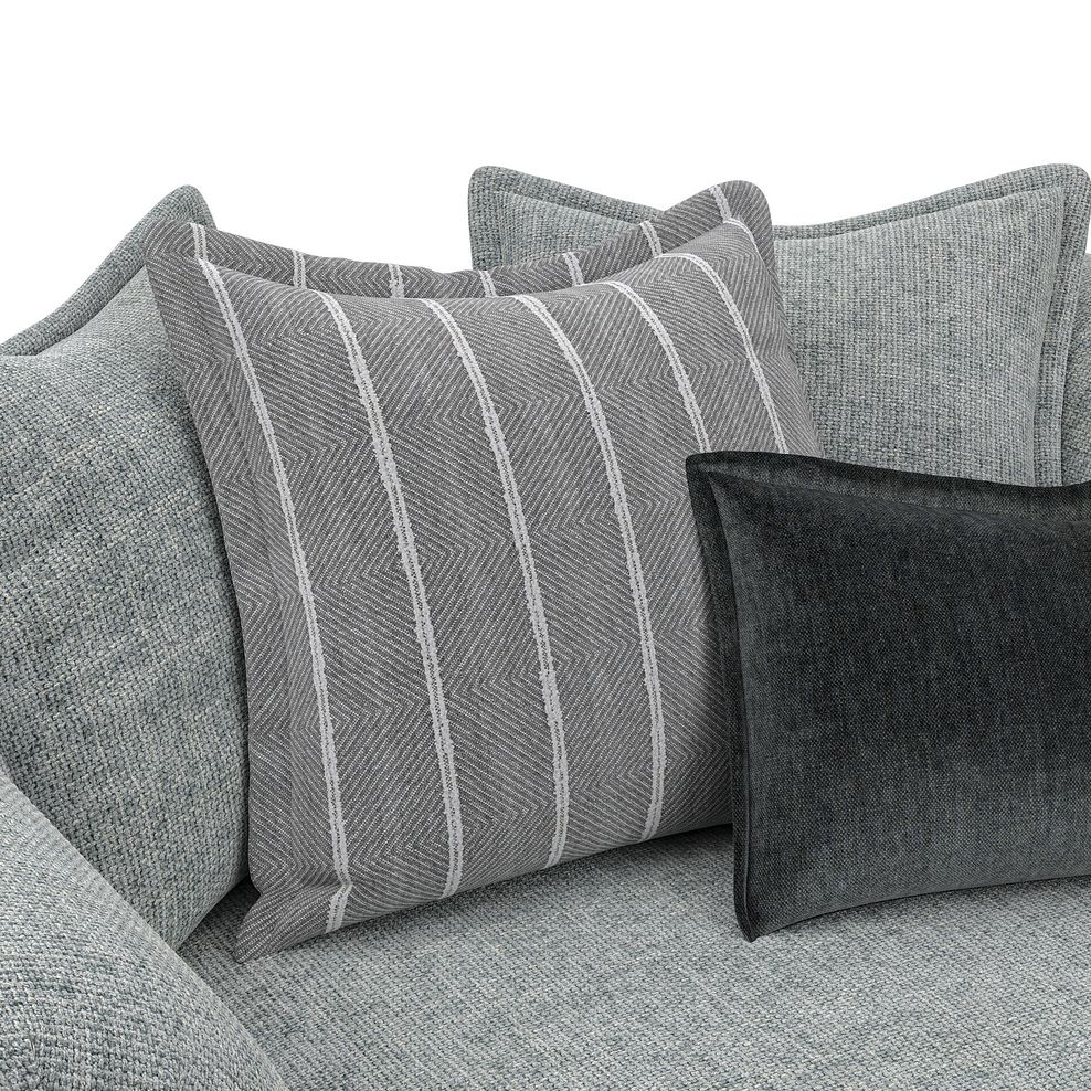 Milldale Pillow Back Loveseat in Milo Pewter Fabric with Grey Scatters 8