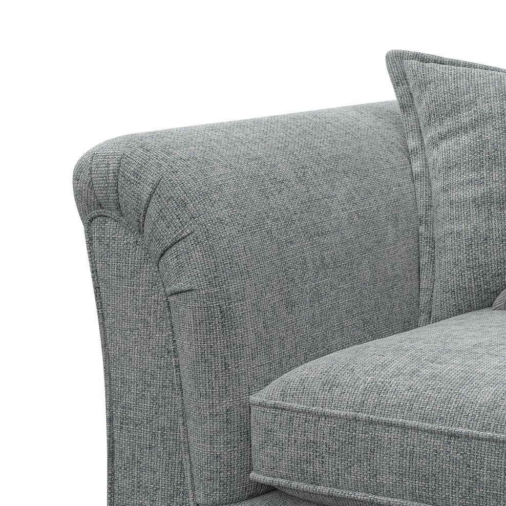 Milldale Pillow Back Loveseat in Milo Pewter Fabric with Grey Scatters 10