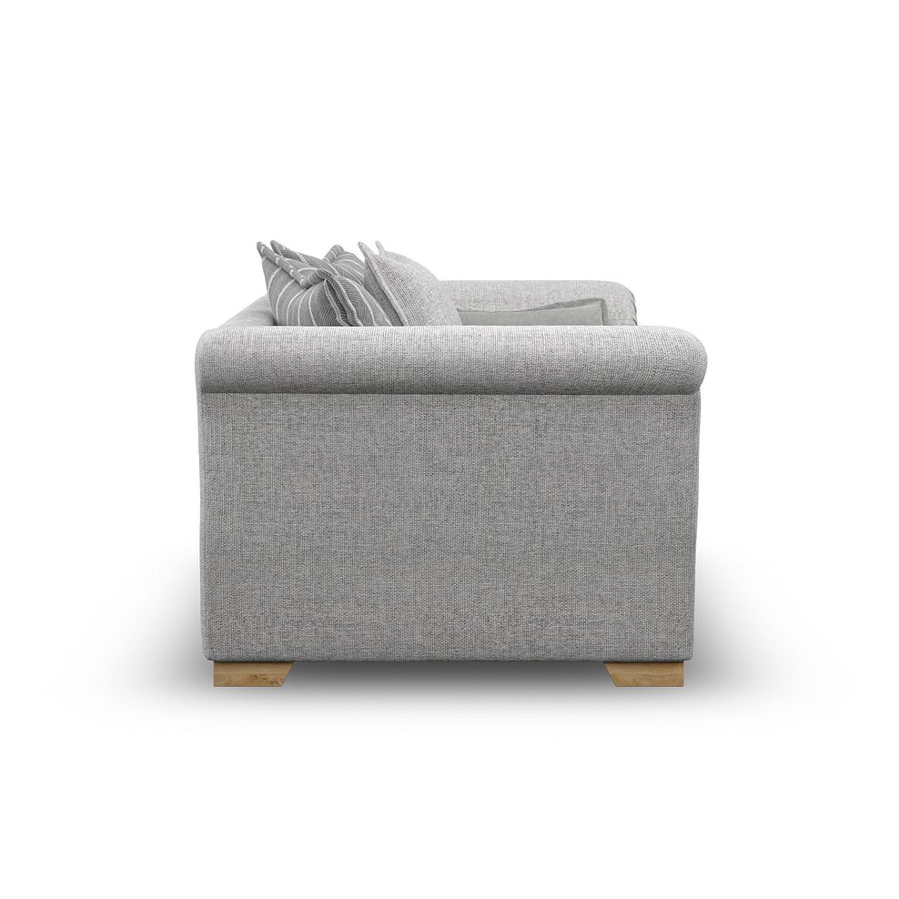 Milldale Pillow Back Loveseat in Milo Silver Fabric with Grey Scatters 5