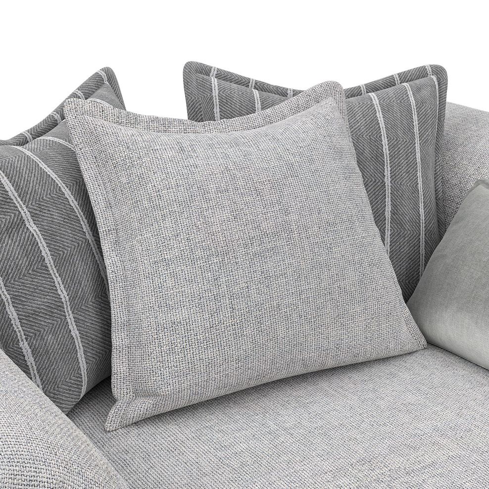 Milldale Pillow Back Loveseat in Milo Silver Fabric with Grey Scatters 6