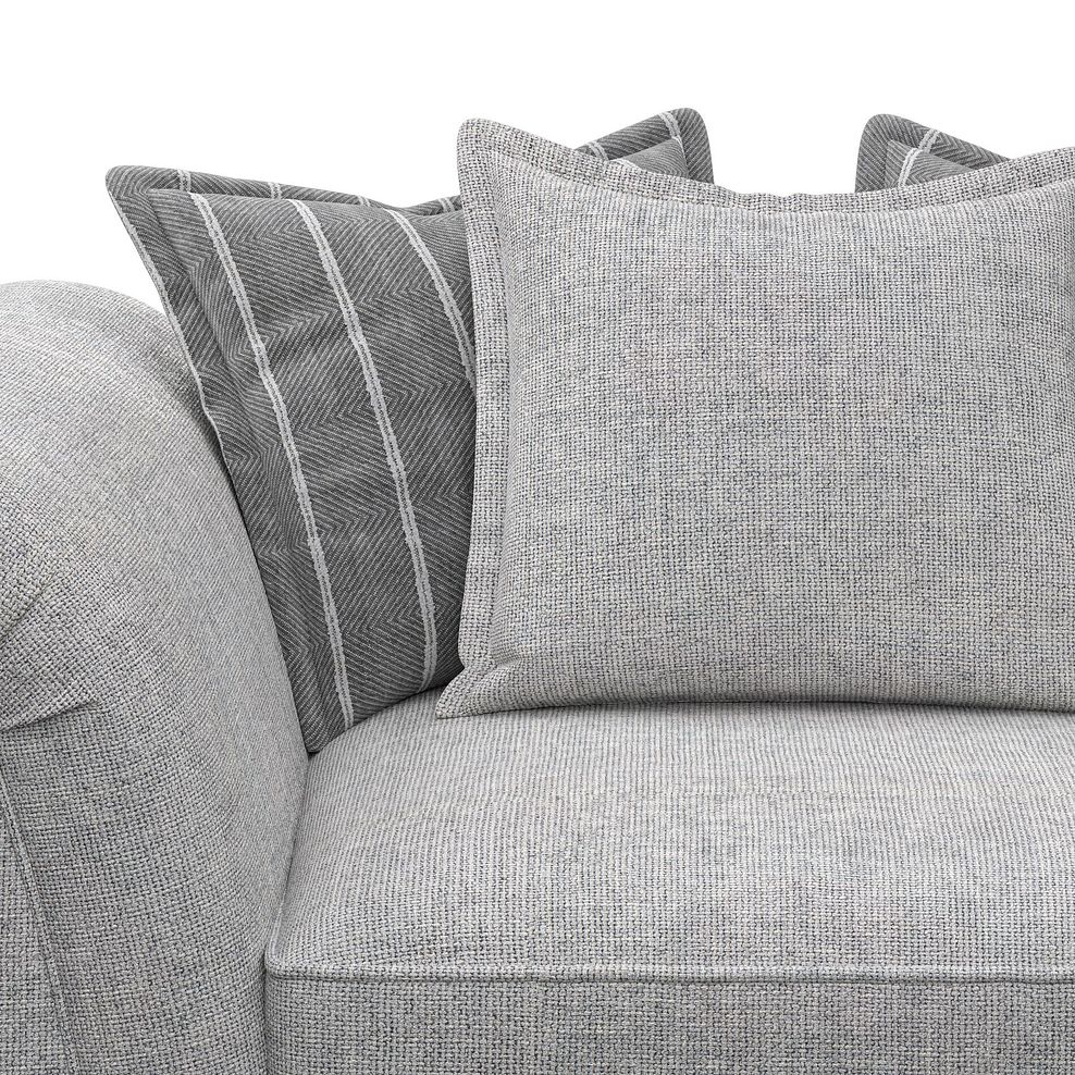 Milldale Pillow Back Loveseat in Milo Silver Fabric with Grey Scatters 7