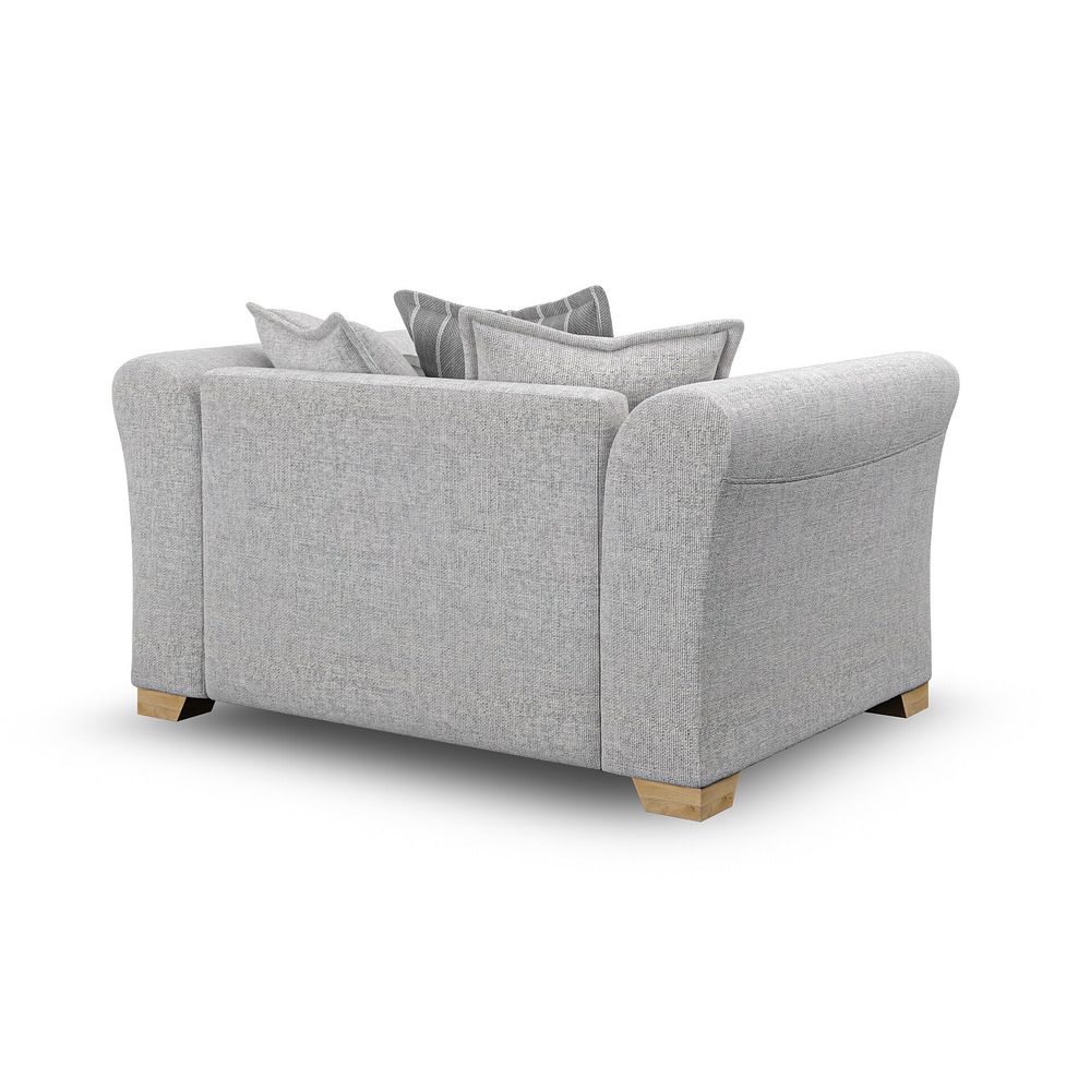 Milldale Pillow Back Loveseat in Milo Silver Fabric with Grey Scatters 5