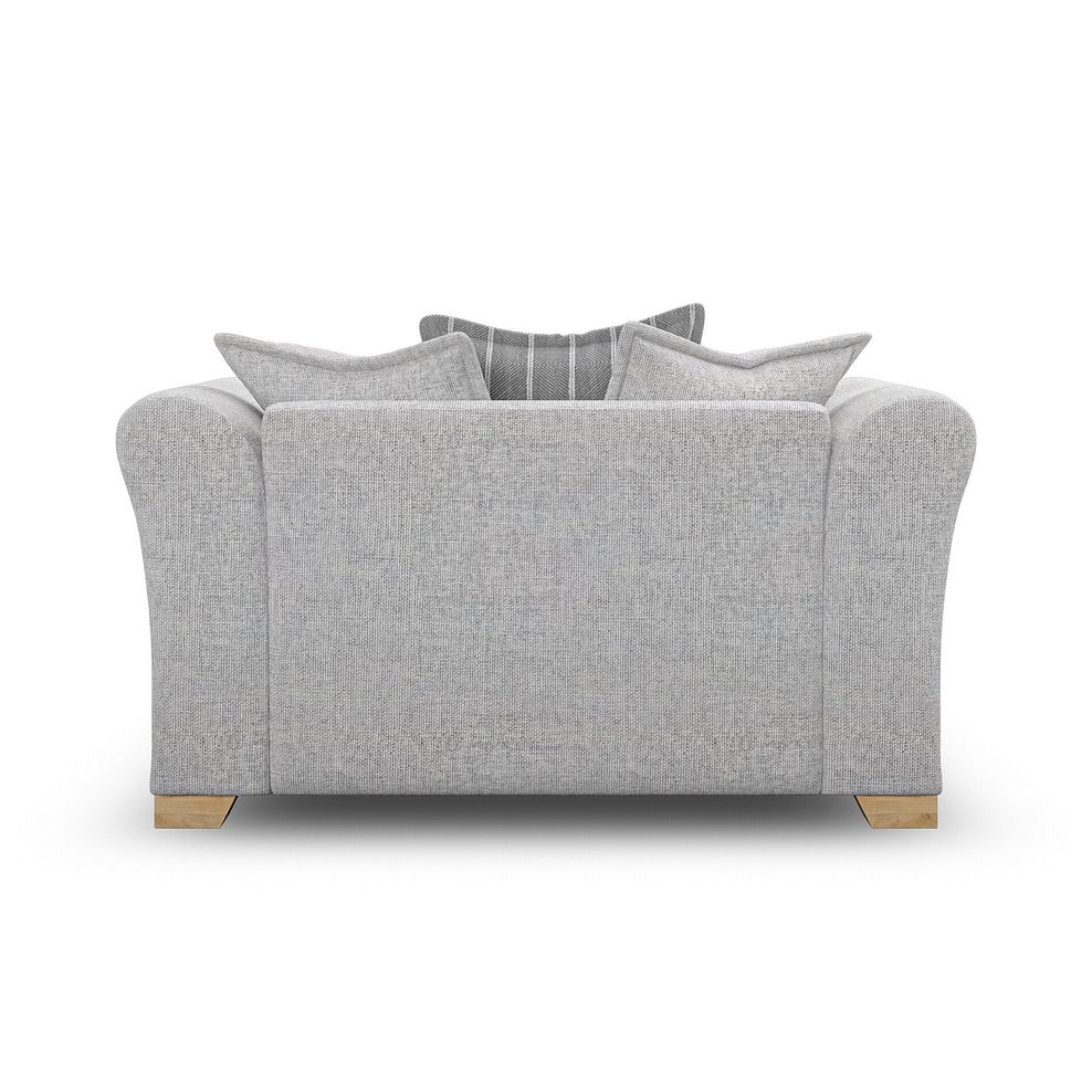 Milldale Pillow Back Loveseat in Milo Silver Fabric with Grey Scatters 6