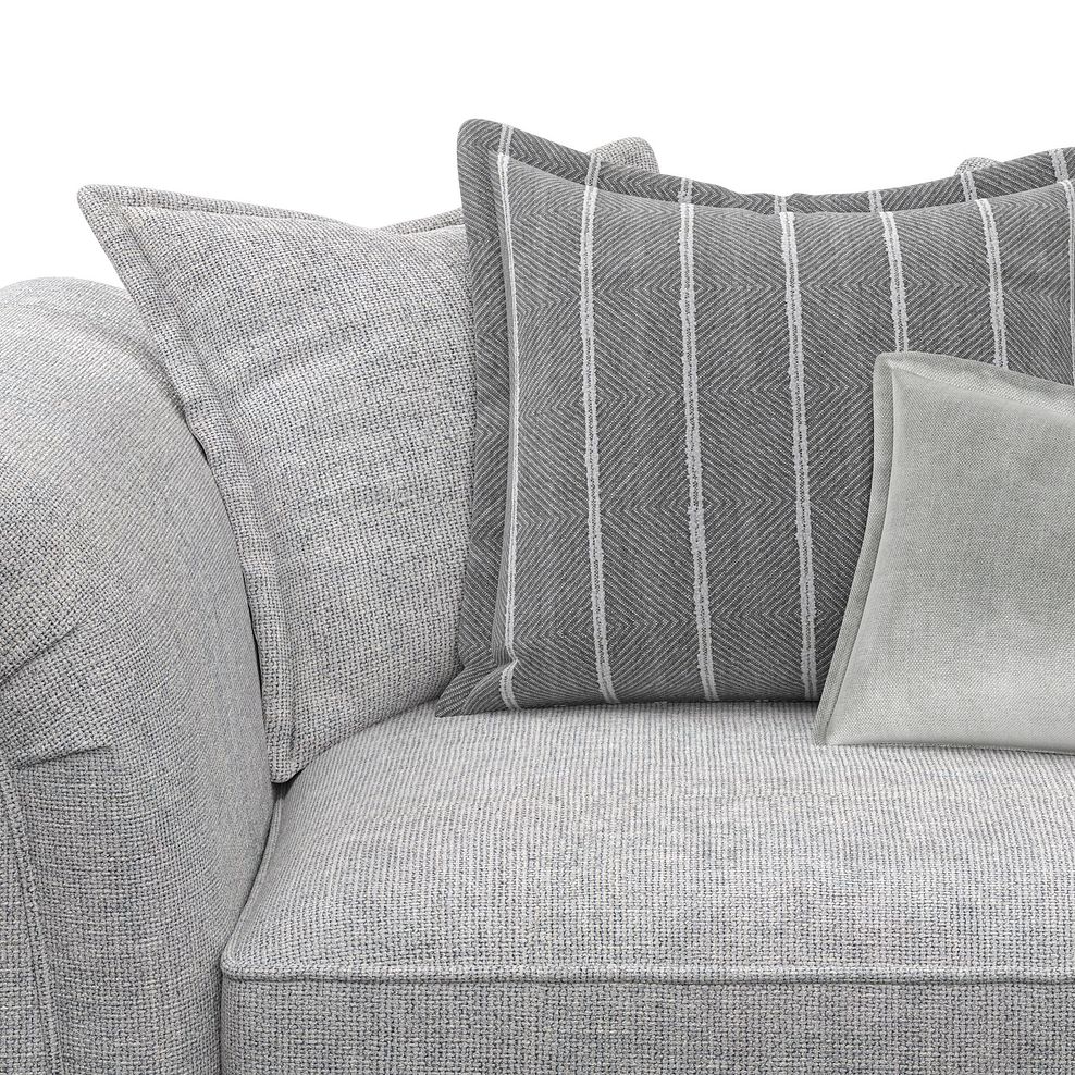 Milldale Pillow Back Loveseat in Milo Silver Fabric with Grey Scatters 9