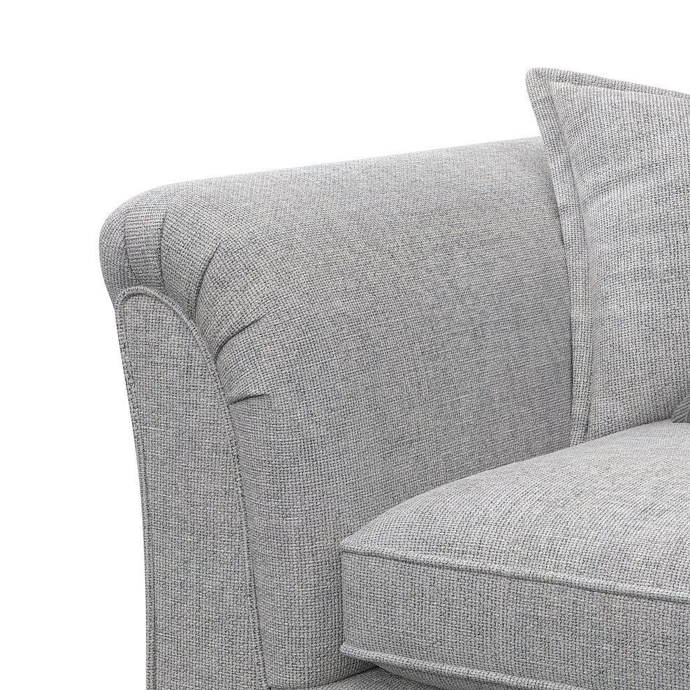 Milldale Pillow Back Loveseat in Milo Silver Fabric with Grey Scatters 10